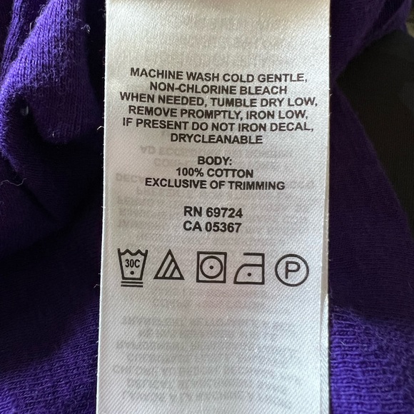 Columbia Hoodie Purple Long Sleeve with kangaroo pocket size XL - Picture 5 of 6